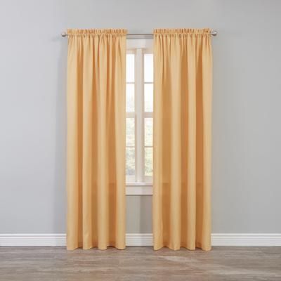 Wide Width BH Studio Microfiber Rod-Pocket Panel by BH Studio in Maize (Size 50" W 108"L)