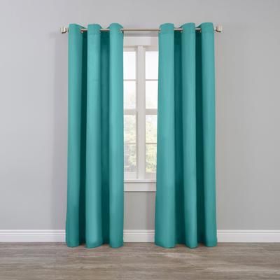 Wide Width BH Studio Microfiber Grommet Panel by BH Studio in Turquoise (Size 50" W 108"L)