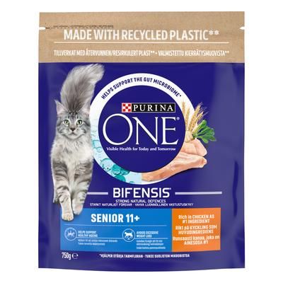 750g Senior 11+ Chicken Purina ONE Dry Cat Food