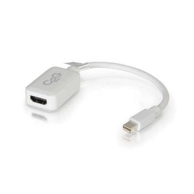 C2G Mini DisplayPort Male to HDMI Female Adapter Converter (8", White) 54314