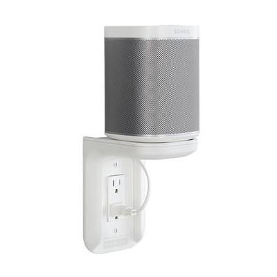 SANUS WSOS1 Outlet Shelf for the Sonos One, One SL, and PLAY:1 Speakers (White, S WSOS1-W1