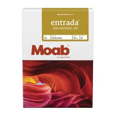 Moab Entrada Rag Natural 190 Paper (4 x 6", 50 Sheets) R08-ERN1904650