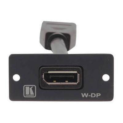 Kramer W-DP DisplayPort Pigtail Wall Plate Insert (Black) W-DP(B)