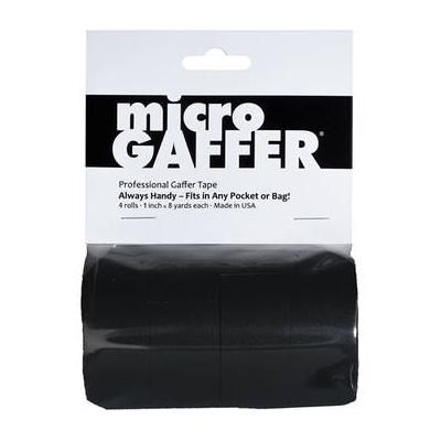 Visual Departures microGAFFER Compact Gaffer Tape (1" x 8 yd, 4-Pack, Black) GT-1111