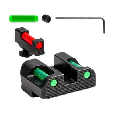 Tag Precision Glock TSF TAC 9MM/.40 S&W Pistol Sights Fiber Optic 17/17L 19/19X 22 23 24 26 27 33 34 35 39 45 47 Black 001BE001BG