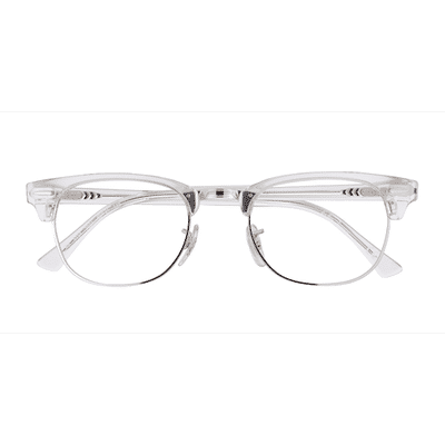 Unisex s browline Clear Acetate, Metal Prescription eyeglasses - Eyebuydirect s Ray-Ban Clubmaster Change