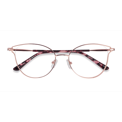 Female s horn Rose Gold Metal Prescription eyeglasses - Eyebuydirect s Trance