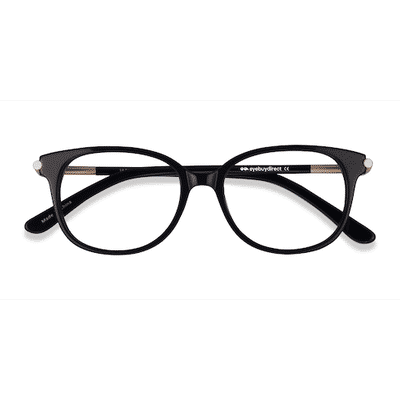 Female s horn Black Acetate,Metal Prescription eyeglasses - Eyebuydirect s Jasmine