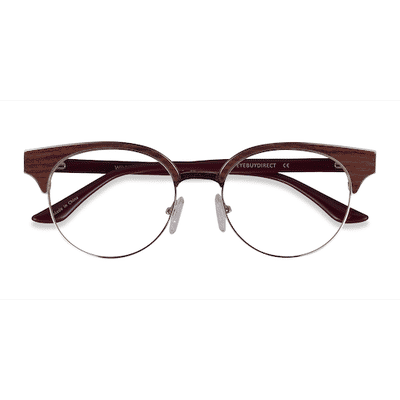 Female s browline Gold Burgundy Acetate,Metal Prescription eyeglasses - Eyebuydirect s Wilderness