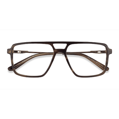 Male s aviator Striped Green Gold Acetate,Metal Prescription eyeglasses - Eyebuydirect s San Diego