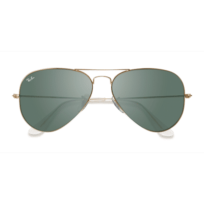 Unisex s aviator Gold Metal Prescription sunglasses - Eyebuydirect s Ray-Ban RB3025