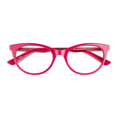 Female s horn Pink Acetate Prescription eyeglasses - Eyebuydirect s Ping