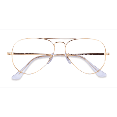 Unisex s aviator Legend Gold Metal Prescription eyeglasses - Eyebuydirect s Ray-Ban Aviator Metal II