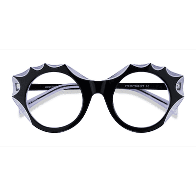 Female s geometric Black Clear Acetate,Metal Prescription eyeglasses - Eyebuydirect s Audition