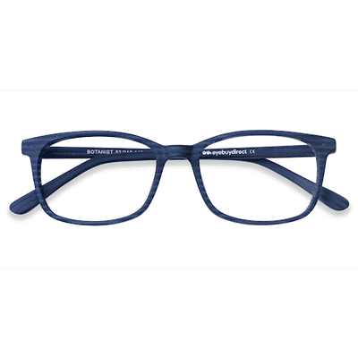 Unisex s rectangle Navy Striped Acetate Prescription eyeglasses - Eyebuydirect s Botanist