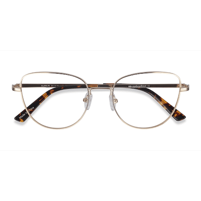 Female s horn Gold Metal Prescription eyeglasses - Eyebuydirect s Clotilde