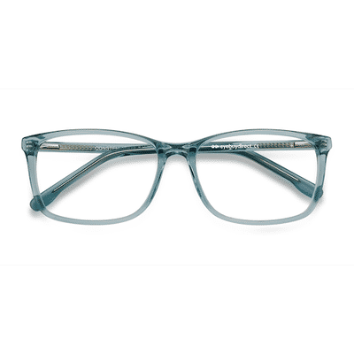 Unisex s rectangle Clear Blue Acetate Prescription eyeglasses - Eyebuydirect s Constellation