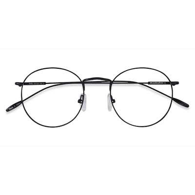 Unisex s round Black Metal Prescription eyeglasses - Eyebuydirect s Novel