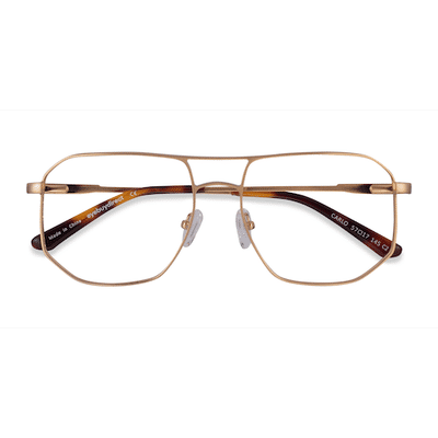 Male s aviator Brushed Gold Metal Prescription eyeglasses - Eyebuydirect s Carlo