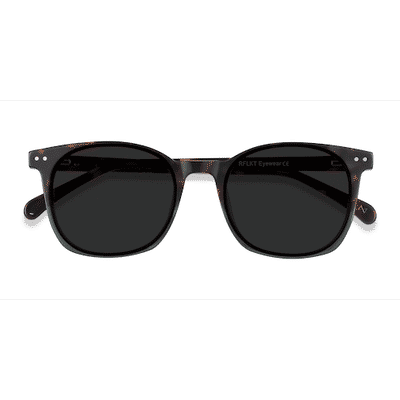 Unisex s square Tortoise Green Acetate Prescription sunglasses - Eyebuydirect s Soleil