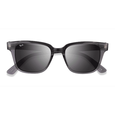 Unisex s square Transparent Gray Plastic Prescription sunglasses - Eyebuydirect s Ray-Ban RB4323