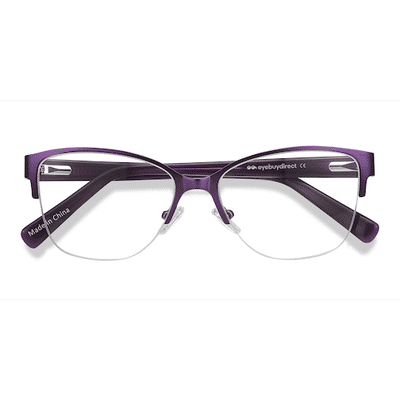 Female s horn Purple Acetate, Metal Prescription eyeglasses - Eyebuydirect s Feline