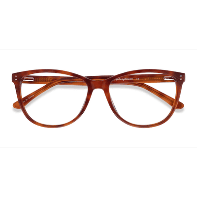 Female s horn Tortoise Acetate Prescription eyeglasses - Eyebuydirect s Solitaire
