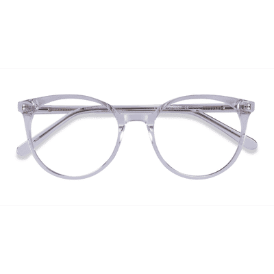 Female s round Clear Acetate Prescription eyeglasses - Eyebuydirect s Janice