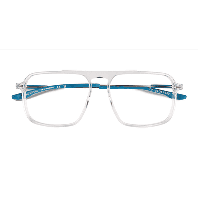 Unisex s square Crystal Acetate Prescription eyeglasses - Eyebuydirect s Zip