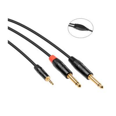 Kopul Stereo Mini to Dual 1/4" Y-Cable (Male, 3') SMYC-M2PM3