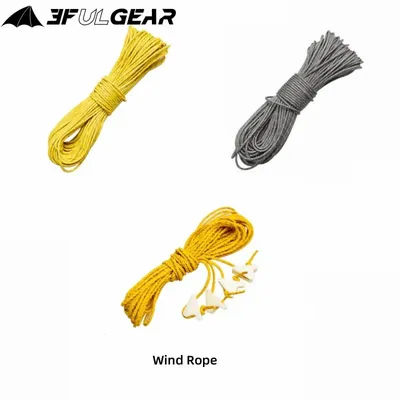 3F UL GEAR Outdoor 2/1.5MM 20 Meters Dyneema Reflective Rope Camping Tent Nylon UHMWPE Wind Rope