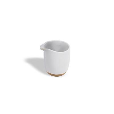 Front of the House TCR019BEP23 8 oz Artefact Pourer - Porcelain, Ash, White