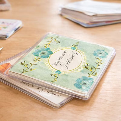 Vinyl Wallets for A2 Envelopes & Cards 6 1/8" x 9 7/8" 100 pack