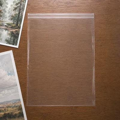 No Wrinkle or Tear Clear Bags with Flaps For Artwork and Photos Bag Size: 22 7/16" x 28 1/4" 100 Bags Crystal Clear Bags