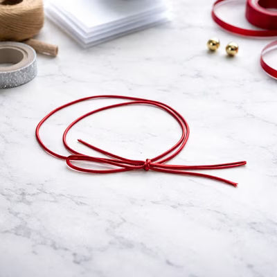 Metallic Red Stretch Loops 16" 50 pack