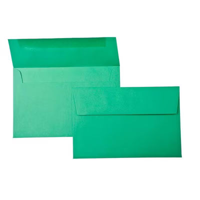 A7 7 1/4" x 5 1/4" Astrobright Envelope Holiday Green 50 Pieces E5012