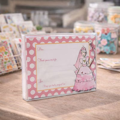 A2 Size Clear Boxes for Party or Wedding Invitations and Note Cards Box Size: 4 1/2" x 5/8" x 5 7/8" 25 Boxes Crystal Clear Boxes