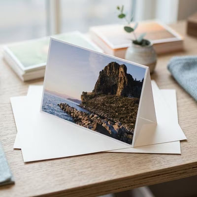 Moab Lasal Blank Cards, Bright White 7" x 5" (folded) 50 pack