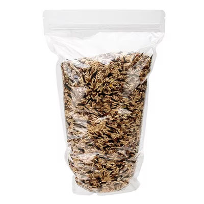 Large Tall Clear Zip Pouch Bags Holds 12 oz. to 14 oz. - Heat Seal & Food Safe Size: 7 7/16" x 4 1/2" x 11 9/16" 100 Bags Pouches