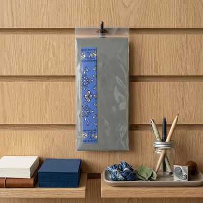 Crystal Clear Hanging Protective Closure Bags 4 13/16" x 10" 100 pack