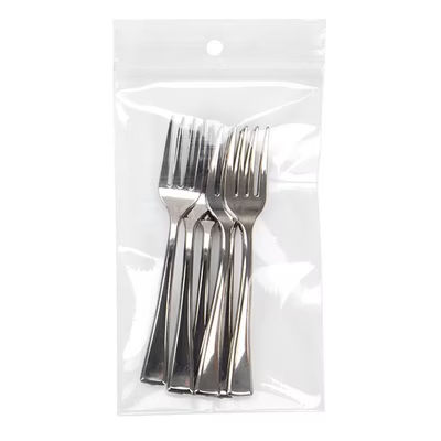 Crystal Clear Zip Bags + Round Hang Hole 3" x 5" 100 pack