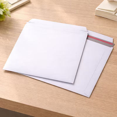 Easy Tear Adhesive Rigid Mailer Light Weight 18pt 12 1/2" x 9 1/2" 10 pack