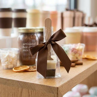 Small Compostable Eco Plant Based Clear Flat Bottom Gusset Bags For Candies or Tiny Products| Size: 2" x 1 1/2" x 5" 100 Bags