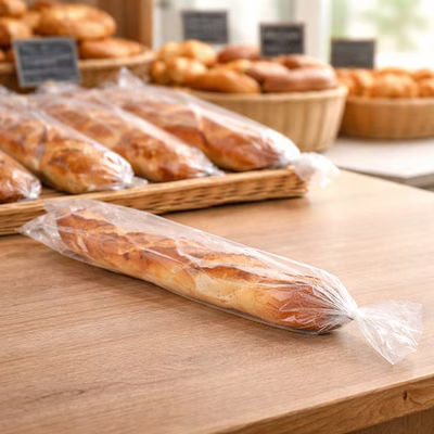 Long Thin Poly Side Gusset Bags - Perfect for Baguettes and Ficelle Breads or Extra Long Churros Size: 3 1/2" x 2" x 26" 500 Bags