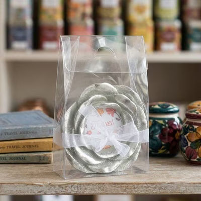 Clear Tapered Tote Box - Great For Decorative Soap and Magnets Chocolate Box Size: 4 1/2" x 2" x 7" 25 Boxes Crystal Clear Boxes