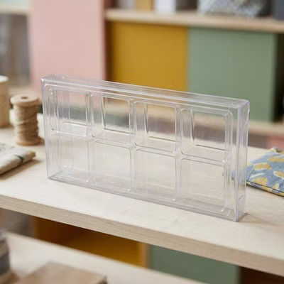 Candy Boxes 2 3/4" x 13/16" x 5 7/16" Crystal Clear Artisan Candy Box Sets for 8 25 Pieces