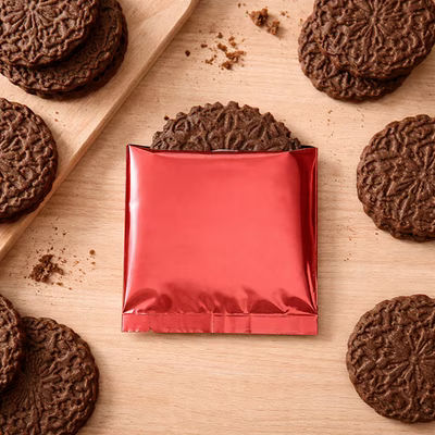 Premium Red Metallized Heat Seal Bags 4" x 4" 1/2" bottom seal 100 pack