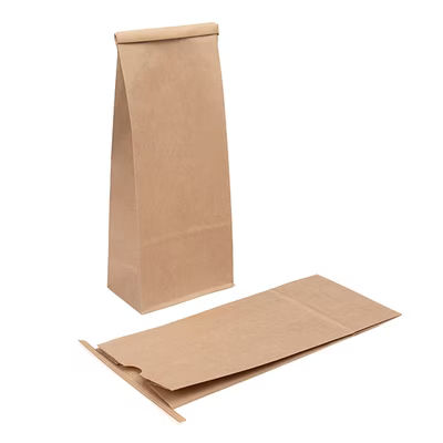 Kraft Tin Tie Bags 1lb 4 1/4" x 2 1/2" x 10 1/2" 100 pack
