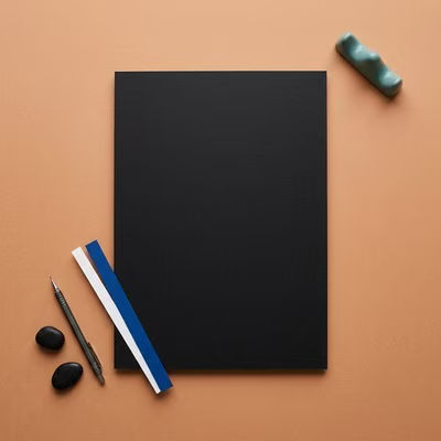 Crescent/Bainbridge All Black Foam Board 8" x 12"