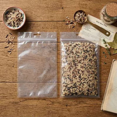 Hanging Zipper Barrier Bags w/Tear Notches 6" x 9 1/4" 100 pack